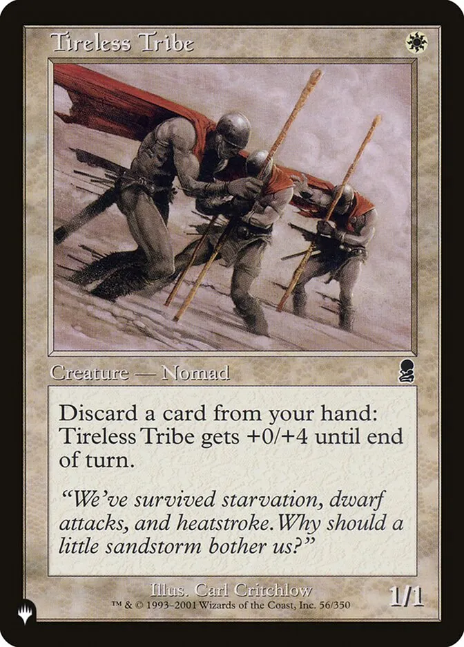 2020 The List Tireless Tribe #ODY-56 common card image