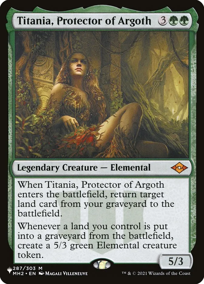 2020 The List Titania, Protector of Argoth #MH2-287 mythic card image