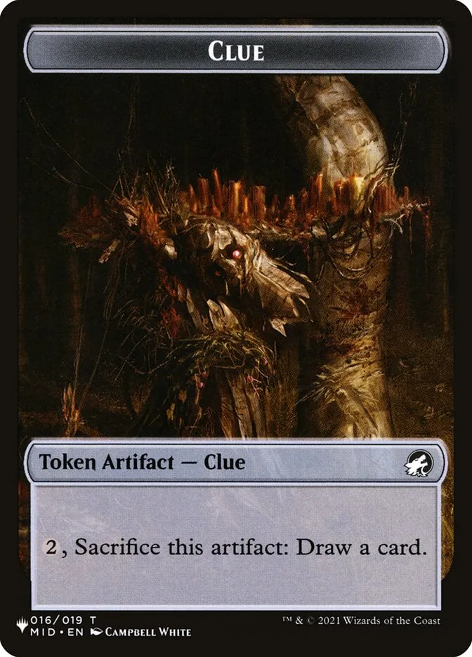 2020 The List Clue common #TMID-16 common card image