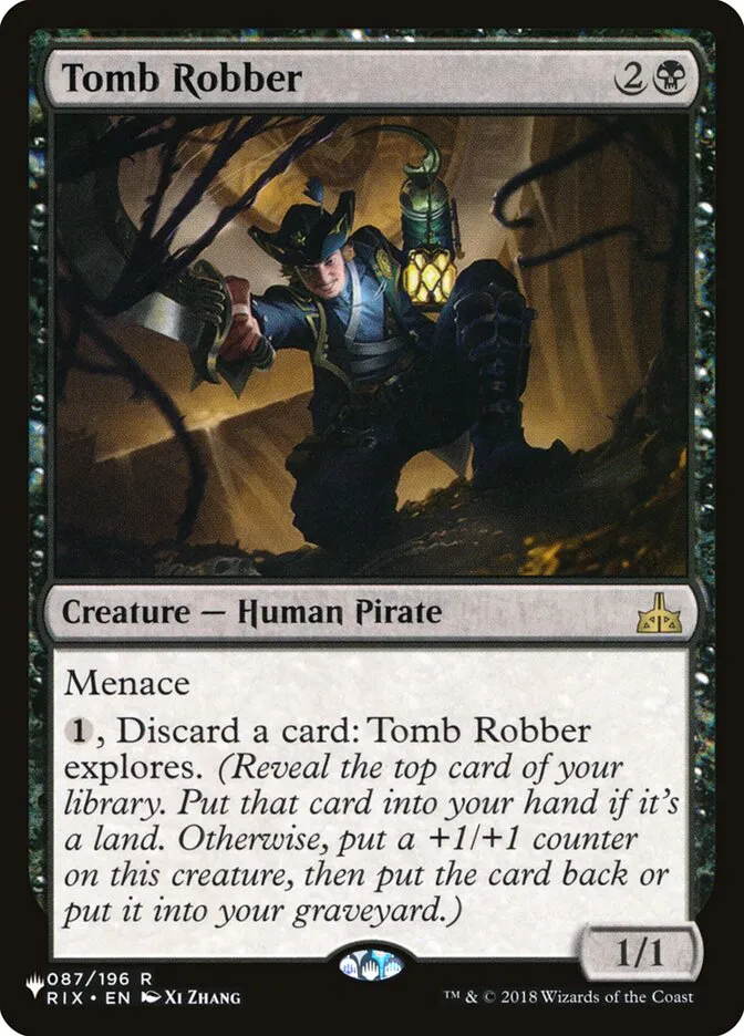 2020 The List Tomb Robber #RIX-87 rare card image