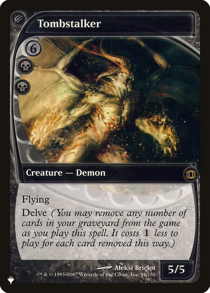 2020 The List Tombstalker #FUT-91 rare card image