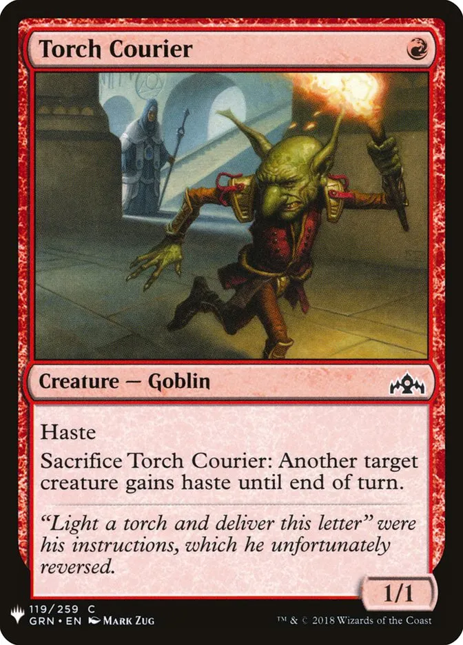 2020 The List Torch Courier common #GRN-119 common card image