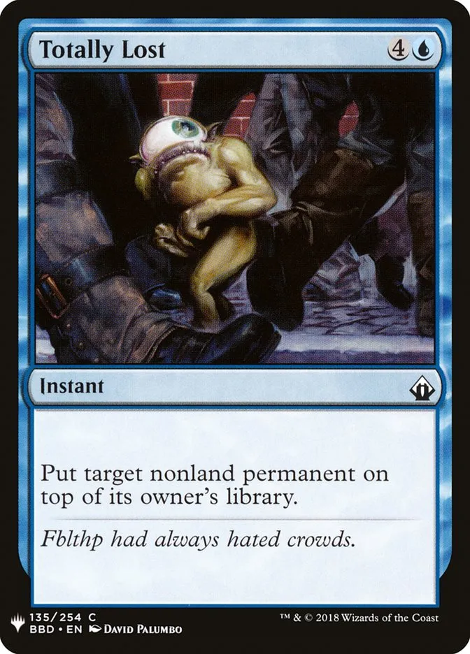 2020 The List Totally Lost common #BBD-135 common card image