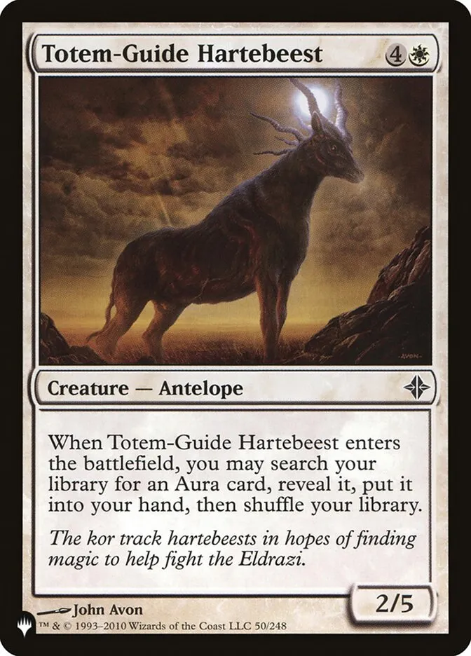 2020 The List Totem-Guide Hartebeest #ROE-50 common card image