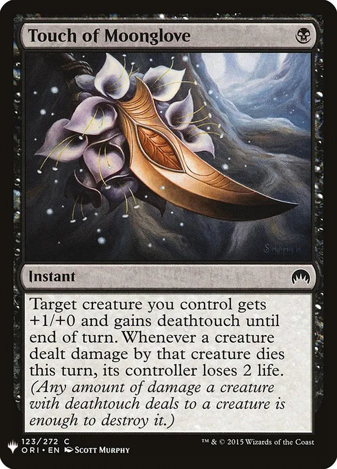 2020 The List Touch of Moonglove #ORI-123 common card image