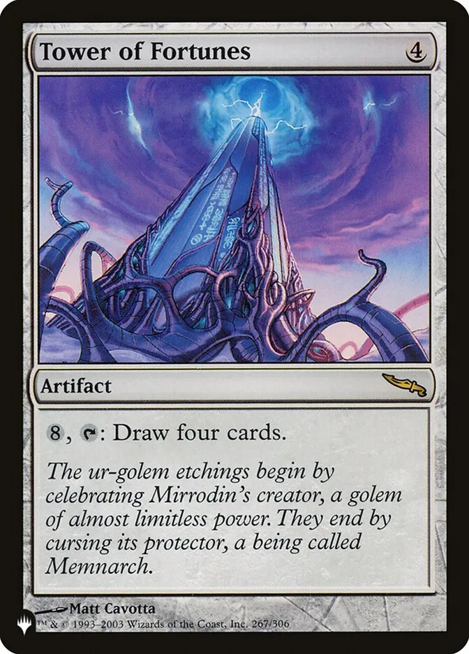 2020 The List Tower of Fortunes #MRD-267 rare card image