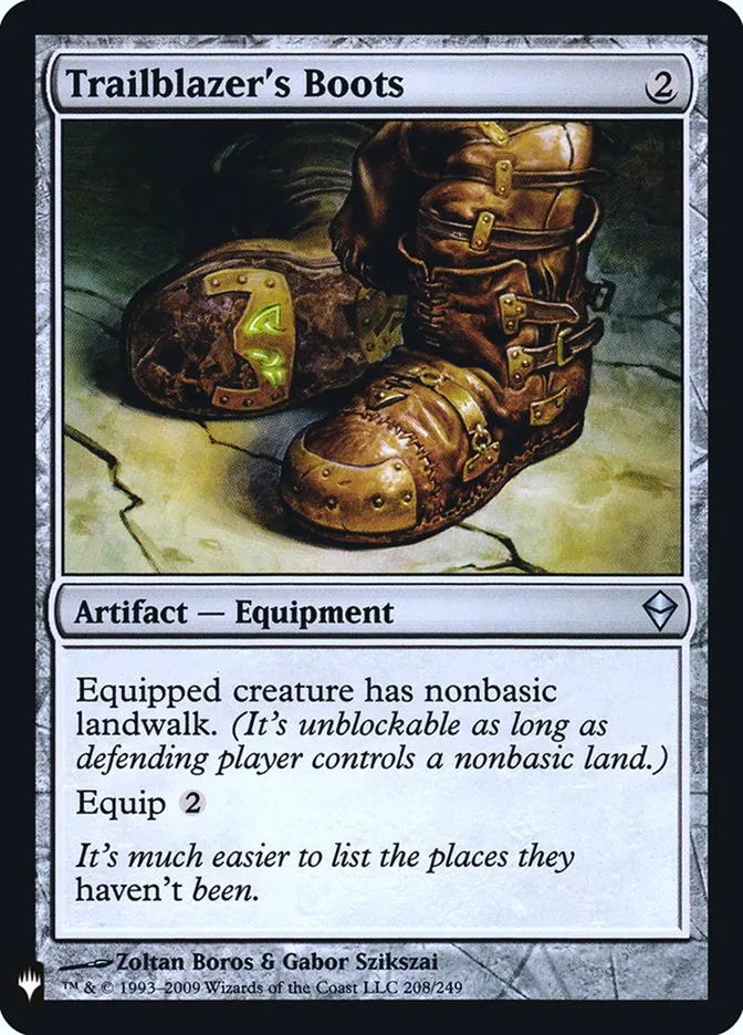 2020 The List Trailblazer's Boots #ZEN-208 uncommon card image