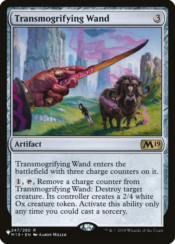 2020 The List Transmogrifying Wand #M19-247 rare card image