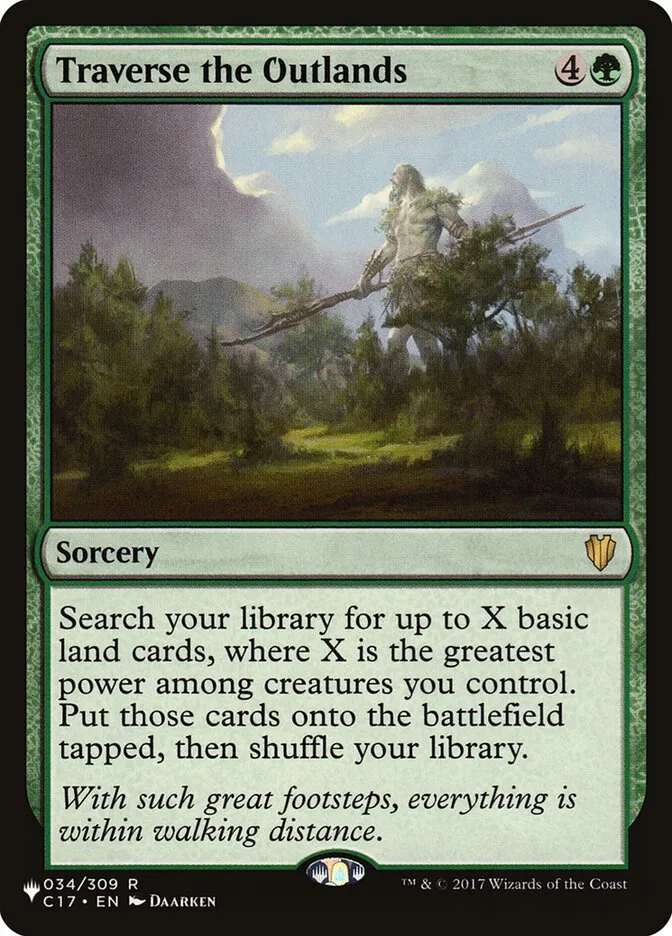 2020 The List Traverse the Outlands #C17-34 rare card image