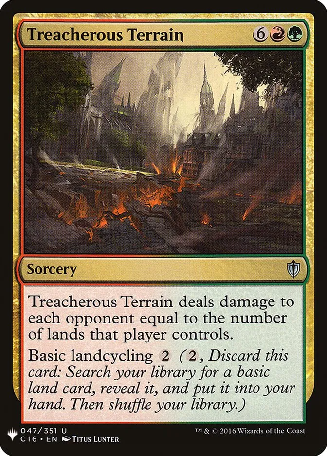2020 The List Treacherous Terrain #C16-47 uncommon card image