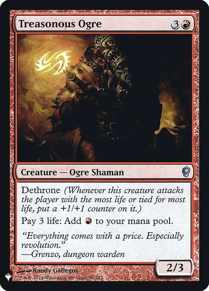 2020 The List Treasonous Ogre #CNS-36 uncommon card image