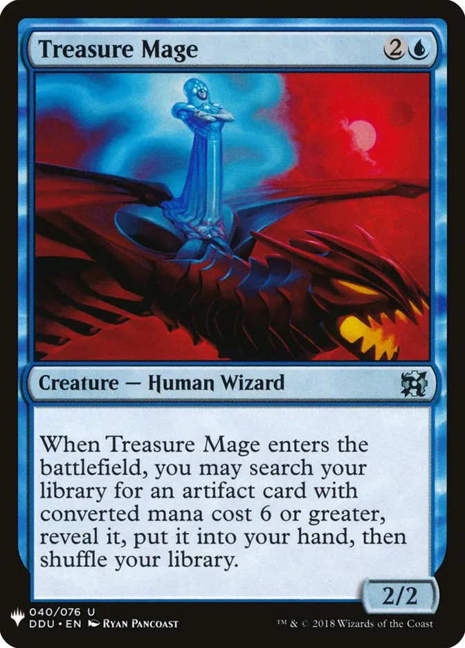 2020 The List Treasure Mage #DDU-40 uncommon card image