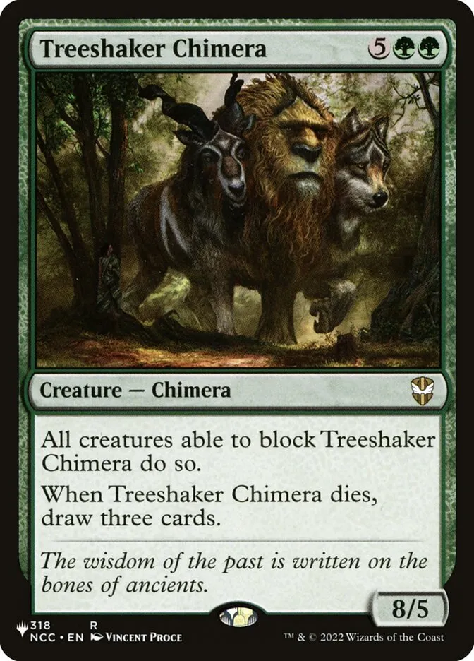 2020 The List Treeshaker Chimera #NCC-318 rare card image