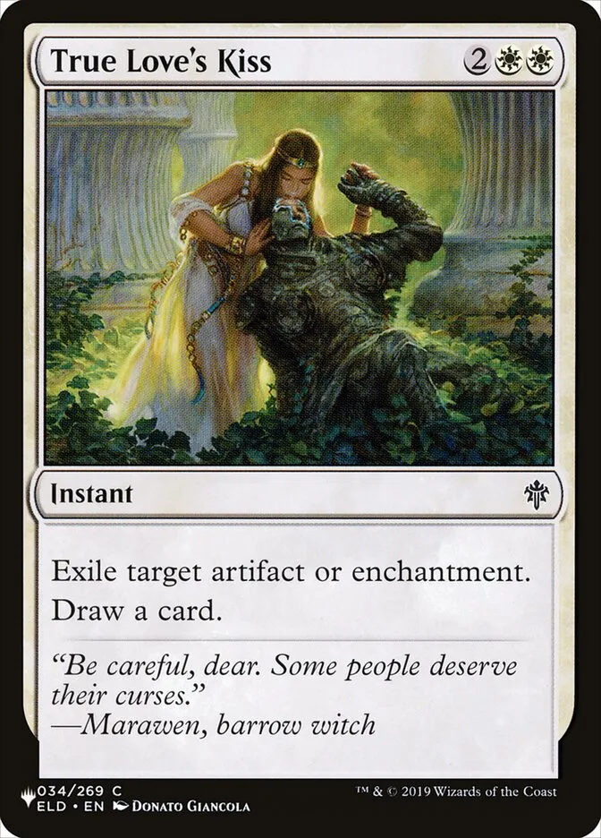 2020 The List True Love's Kiss #ELD-34 common card image