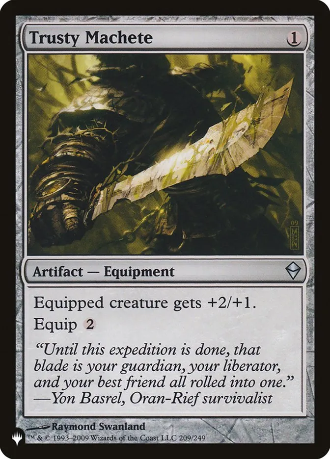 2020 The List Trusty Machete #ZEN-209 uncommon card image