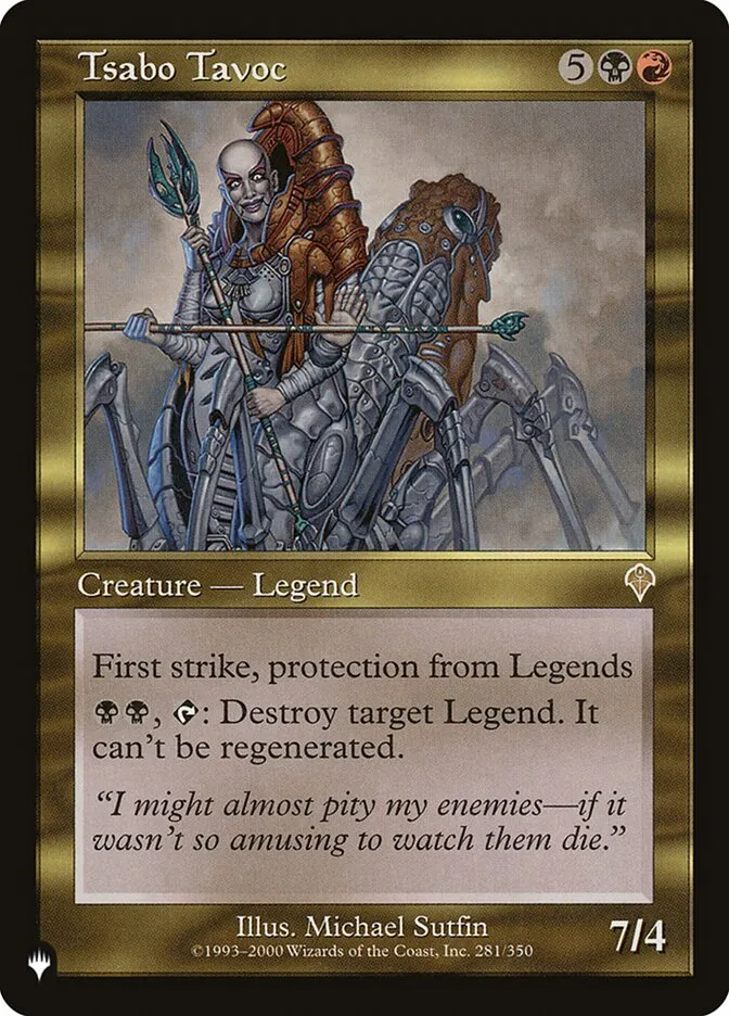 2020 The List Tsabo Tavoc #INV-281 rare card image