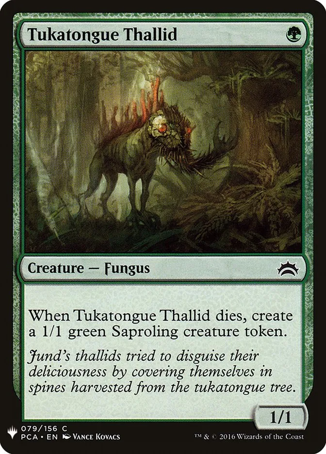 2020 The List Tukatongue Thallid #PCA-79 common card image
