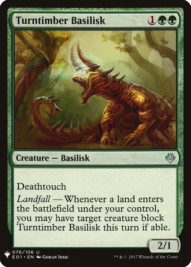 2020 The List Turntimber Basilisk uncommon #E01-76 uncommon card image