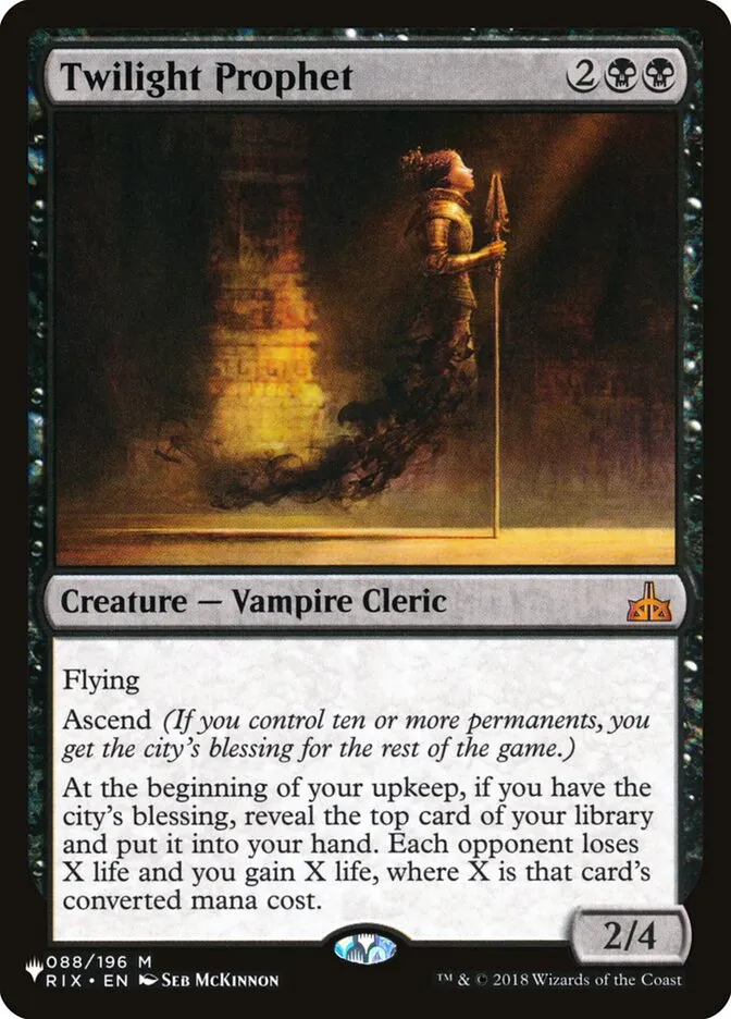 2020 The List Twilight Prophet mythic #RIX-88 mythic card image
