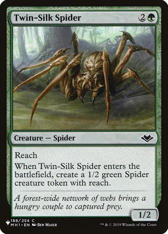 2020 The List Twin-Silk Spider #MH1-188 common card image