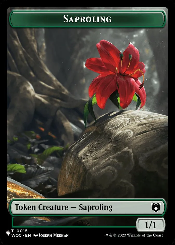2020 The List Saproling common #TWOC-15 common card image