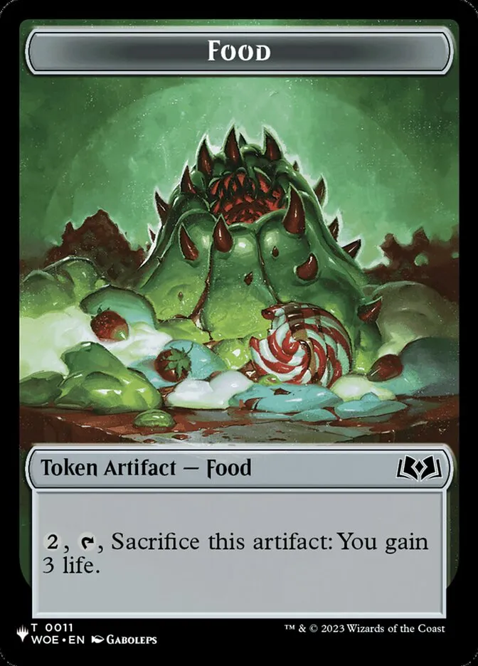 2020 The List Food #TWOE-11 common card image