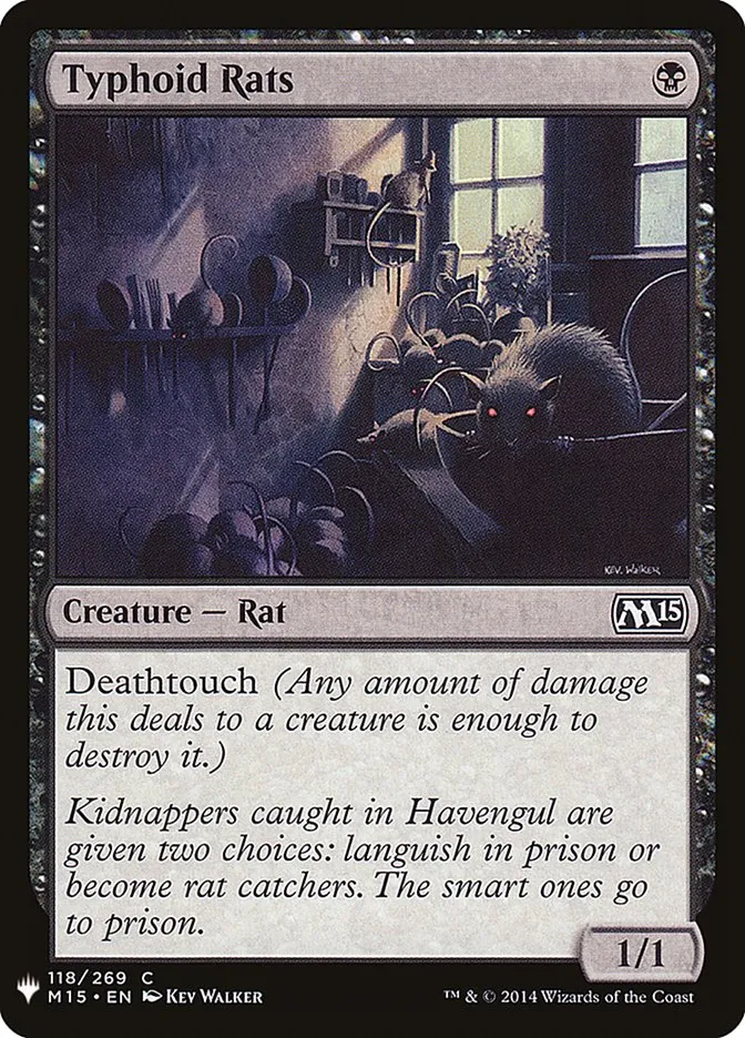 2020 The List Typhoid Rats #M15-118 common card image