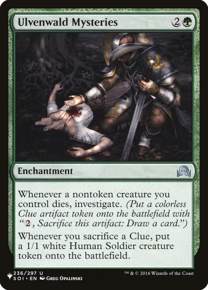 2020 The List Ulvenwald Mysteries #SOI-236 uncommon card image
