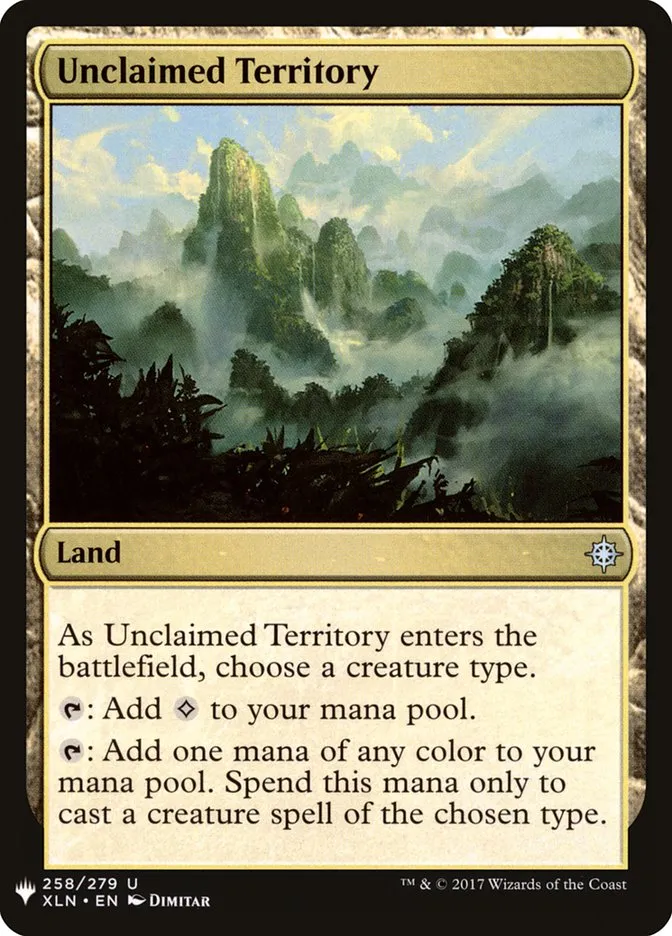 2020 The List Unclaimed Territory #XLN-258 uncommon card image