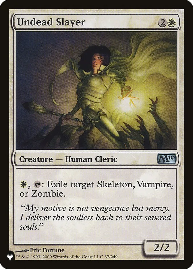 2020 The List Undead Slayer #M10-37 uncommon card image