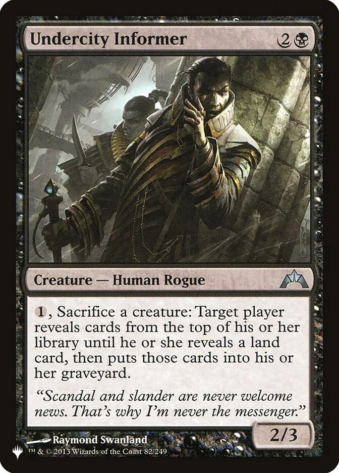 2020 The List Undercity Informer #GTC-82 uncommon card image