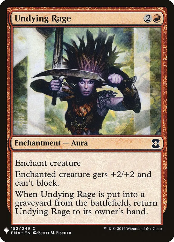 2020 The List Undying Rage #EMA-152 common card image
