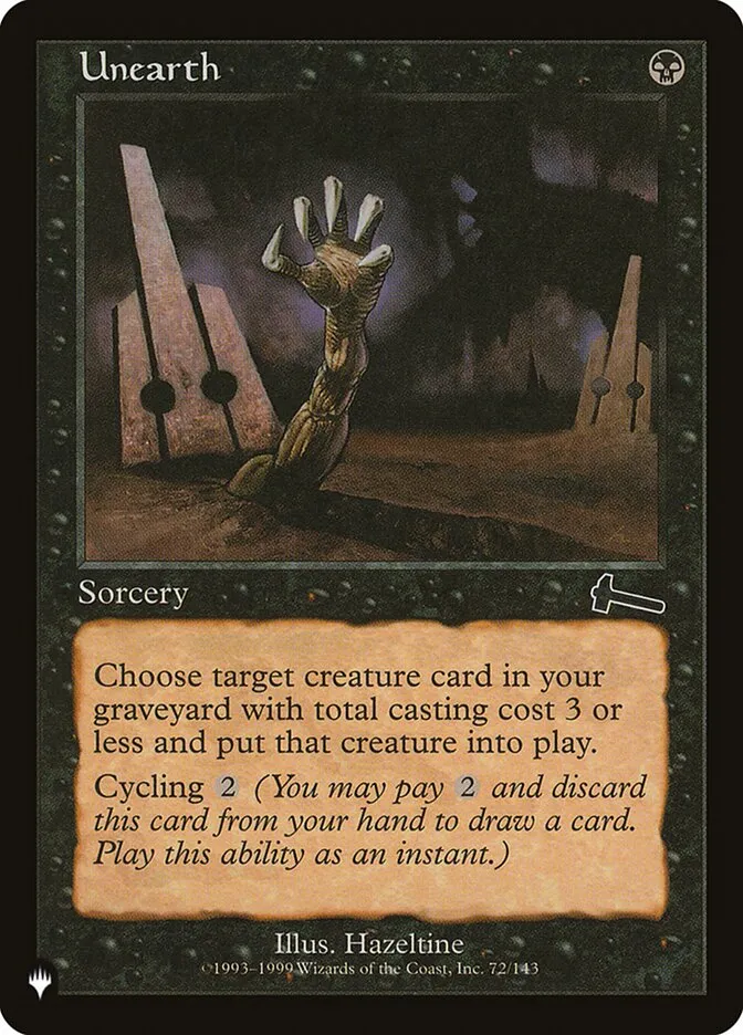 2020 The List Unearth #ULG-72 common card image