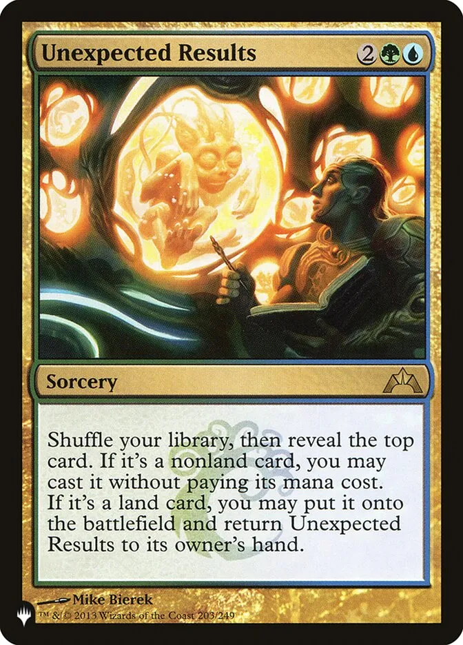 2020 The List Unexpected Results #GTC-203 rare card image