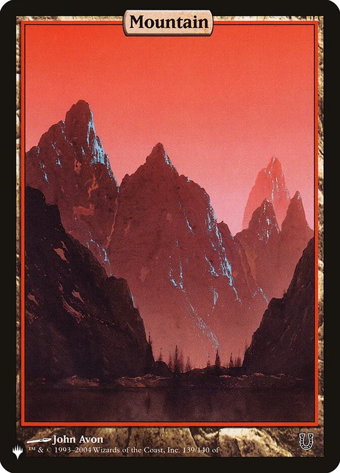2020 The List Mountain #UNH-139 common card image
