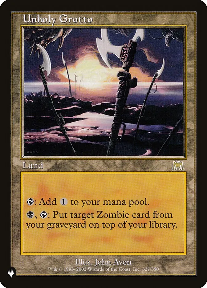 2020 The List Unholy Grotto #ONS-327 rare card image