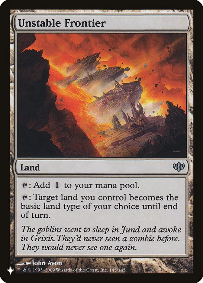 2020 The List Unstable Frontier #CON-145 uncommon card image