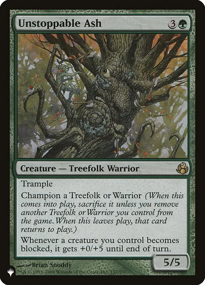 2020 The List Unstoppable Ash #MOR-137 rare card image