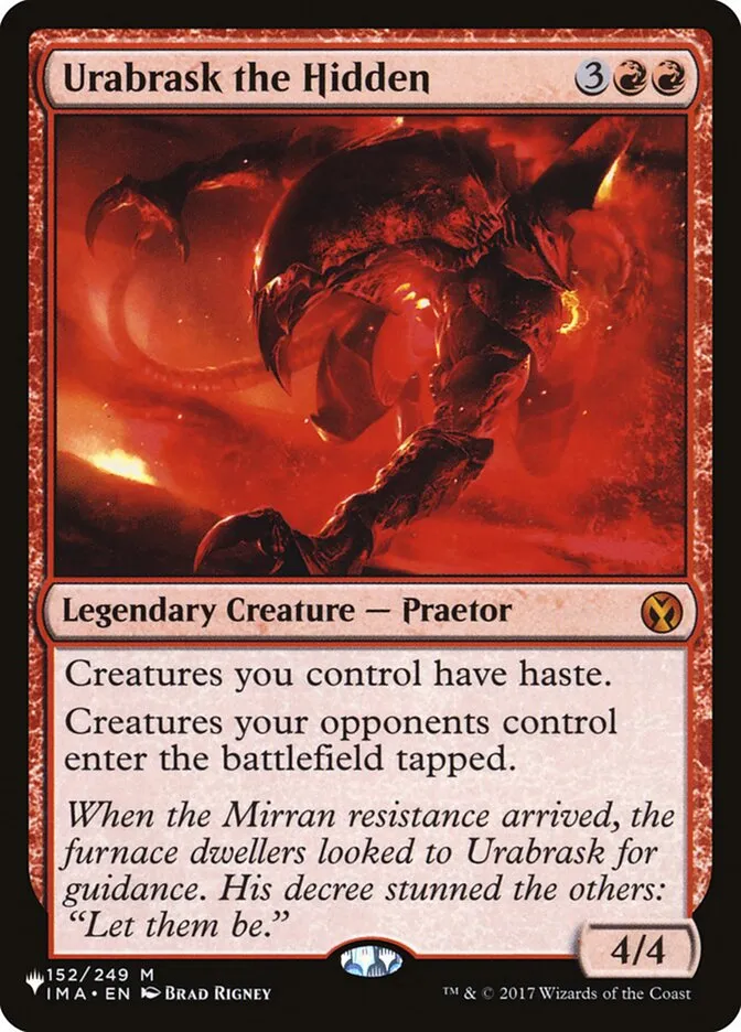 2020 The List Urabrask the Hidden #IMA-152 mythic card image