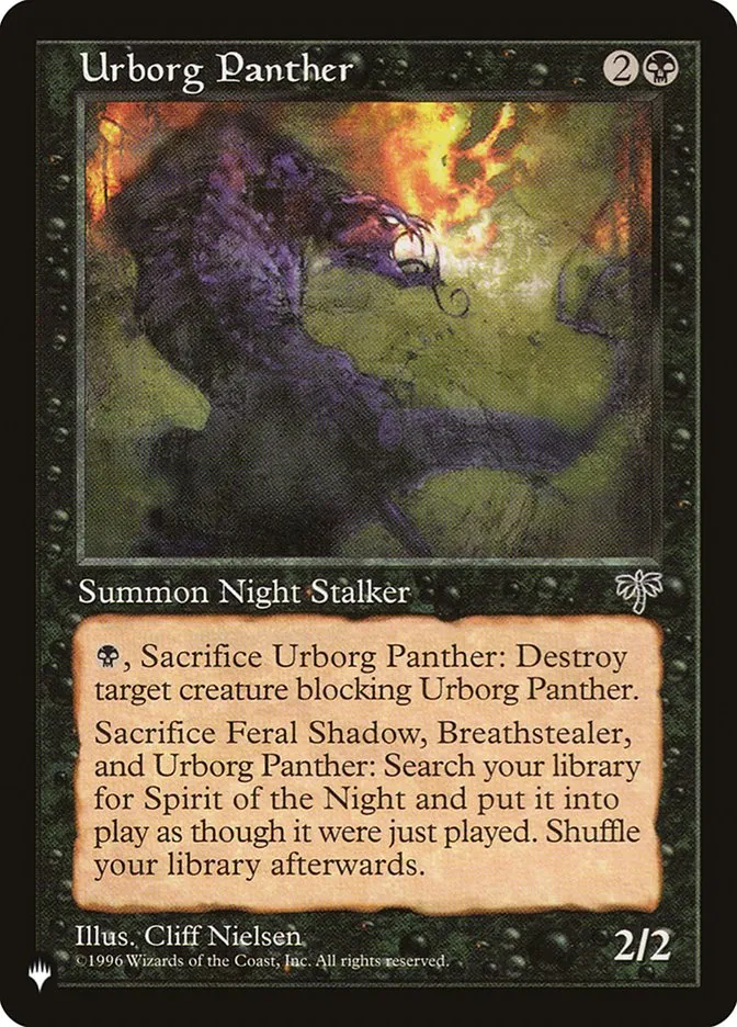 2020 The List Urborg Panther #MIR-150 common card image