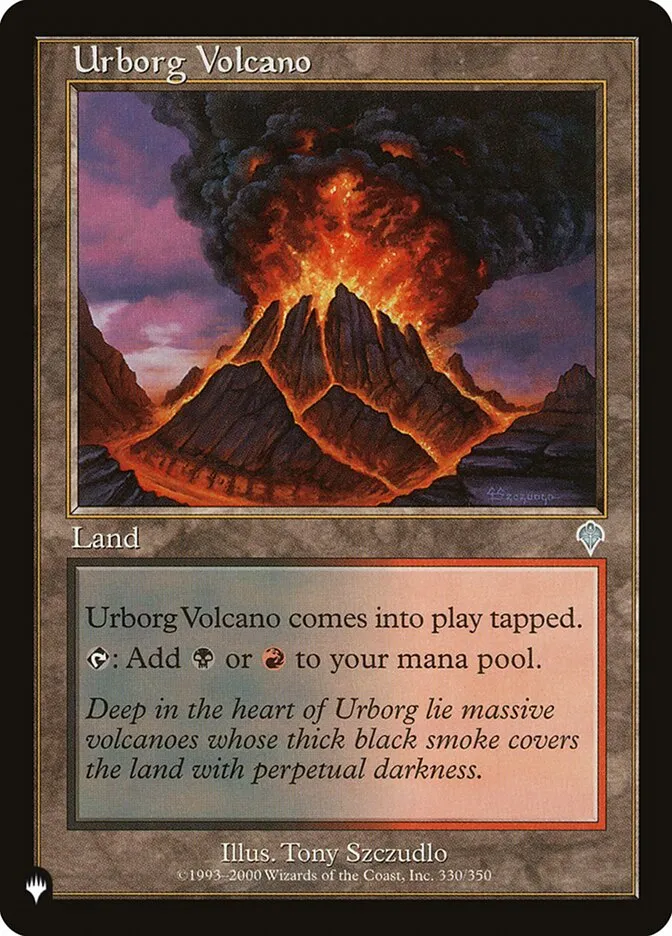 2020 The List Urborg Volcano #INV-330 uncommon card image