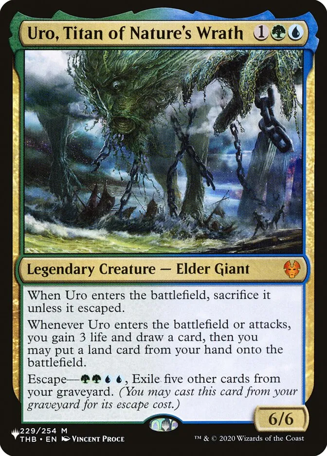 2020 The List Uro, Titan of Nature's Wrath #THB-229 mythic card image