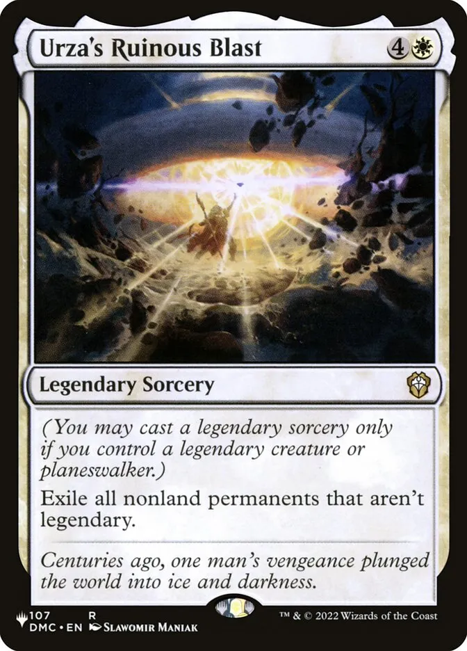 2020 The List Urza's Ruinous Blast #DMC-107 rare card image