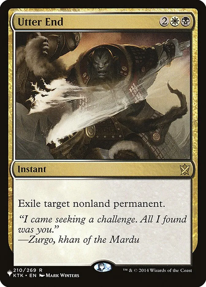 2020 The List Utter End #KTK-210 rare card image