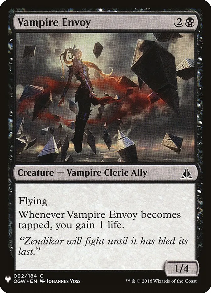 2020 The List Vampire Envoy common #OGW-92 common card image