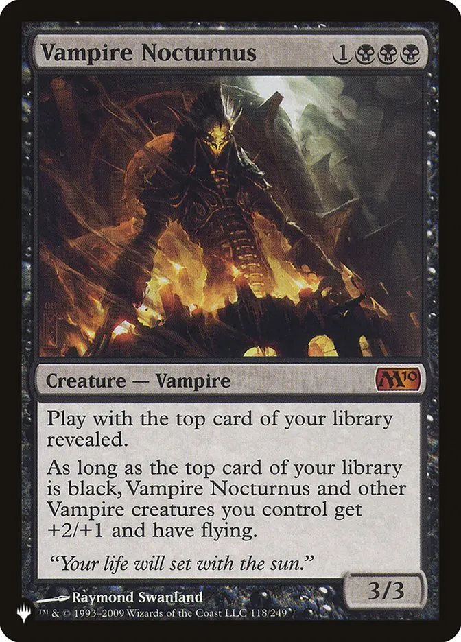2020 The List Vampire Nocturnus #M10-118 mythic card image