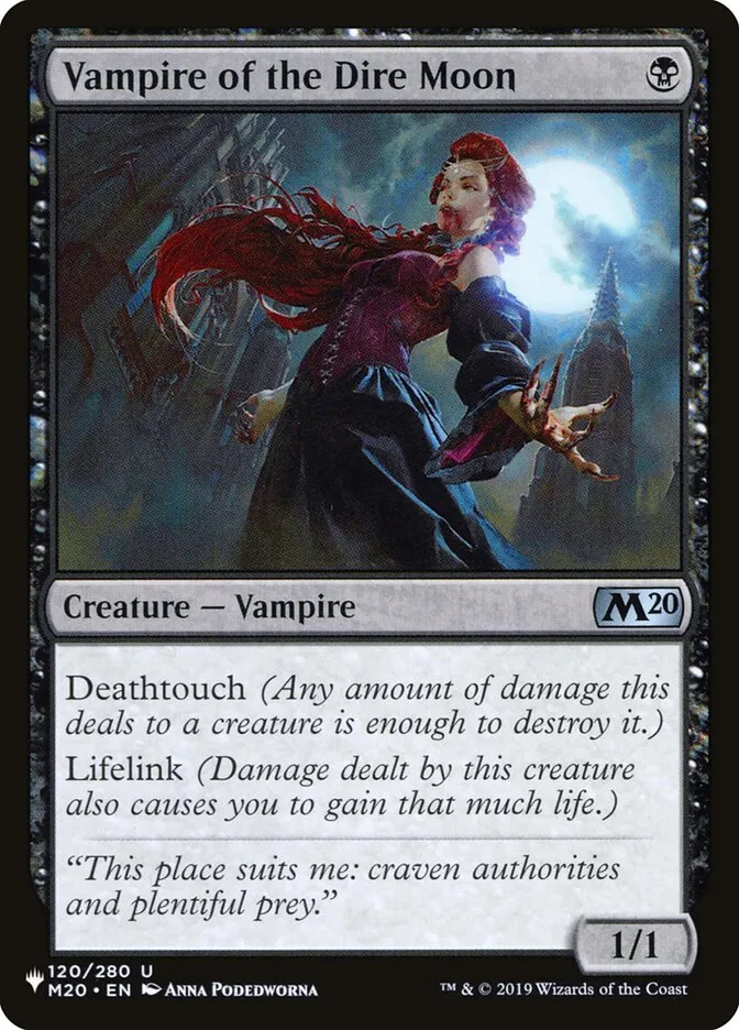 2020 The List Vampire of the Dire Moon #M20-120 uncommon card image
