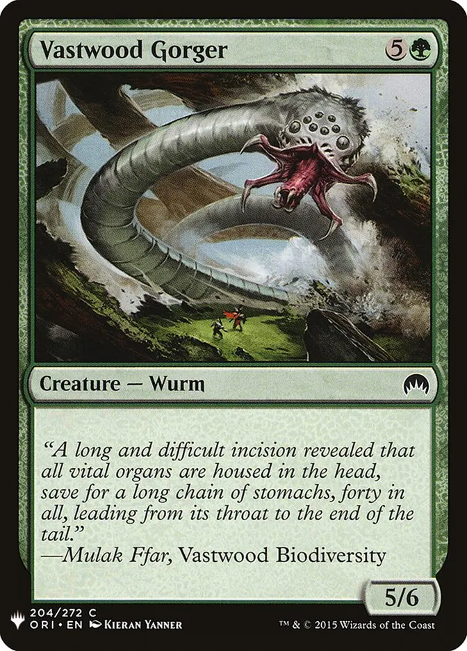 2020 The List Vastwood Gorger #ORI-204 common card image