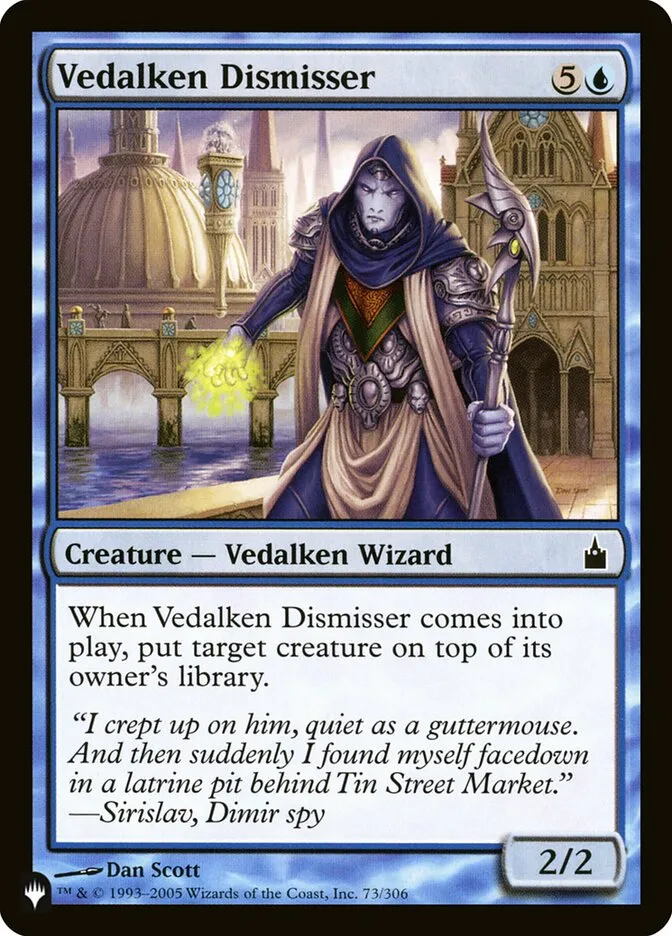 2020 The List Vedalken Dismisser #RAV-73 common card image