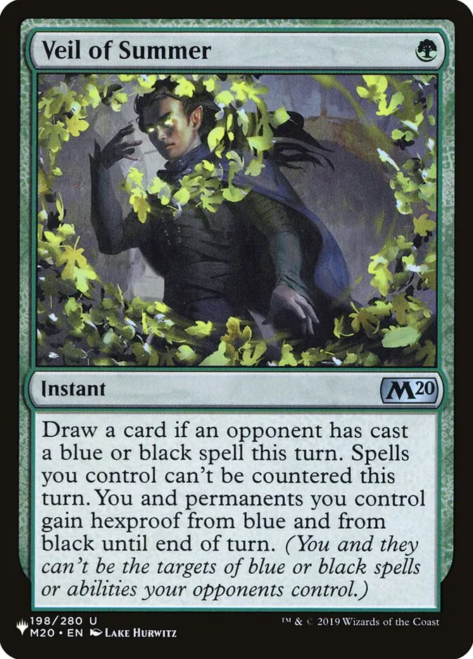 2020 The List Veil of Summer #M20-198 uncommon card image